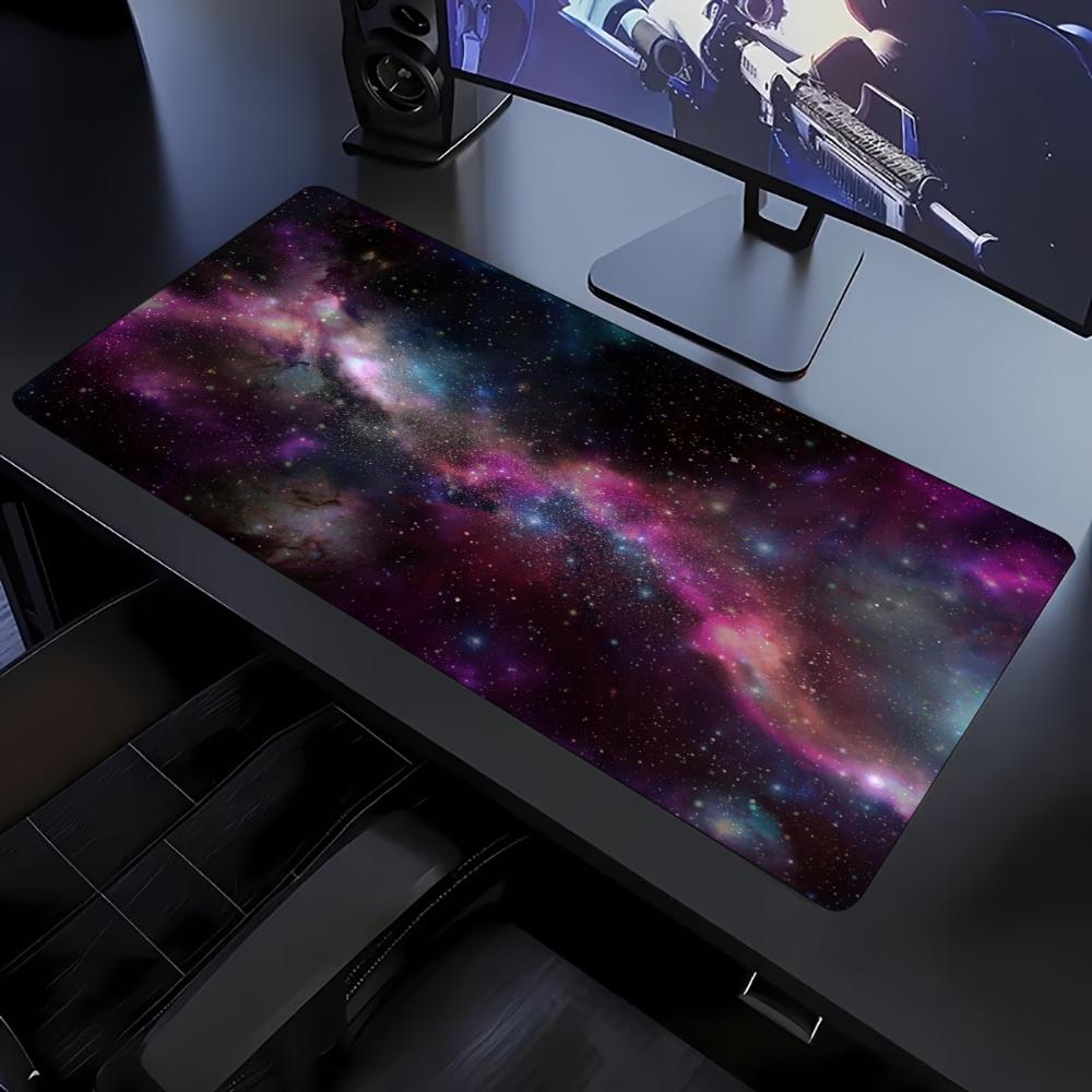 Alas Mouse Besar Motif Nebula  - Tradescantia Purple ulasan dan harga