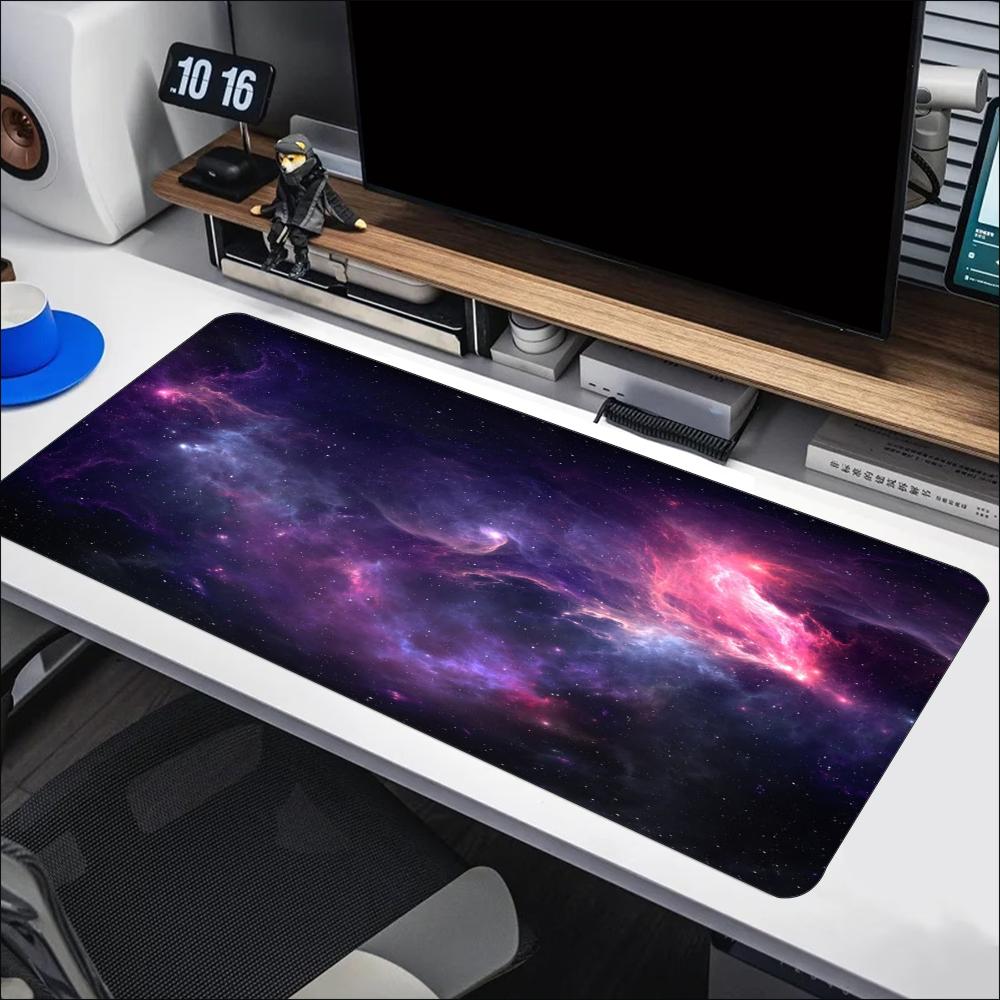 Alas Mouse Besar Motif Nebula  - Tradescantia Purple ulasan dan harga