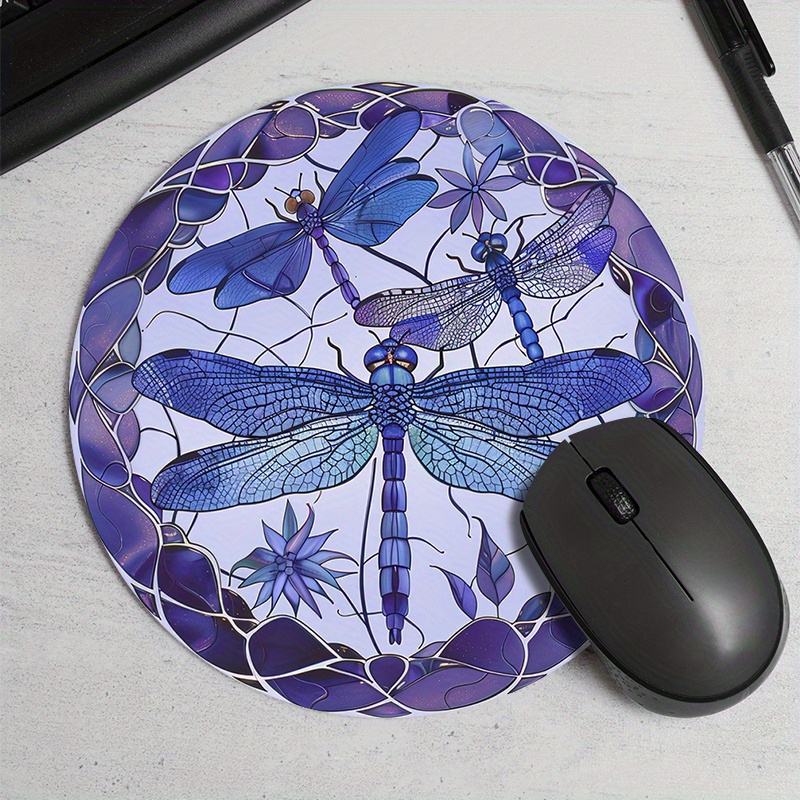 Mousepad bundar bermotif capun - Tradescantia Purple ulasan dan harga