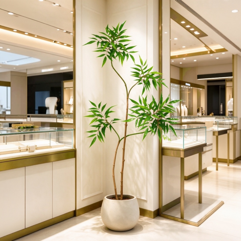 Tanaman Geranium Buatan Beruku - Ficus Lyrata Tree ulasan dan harga